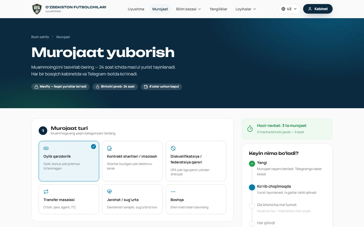 Futbolchilar uyushmasi — 1